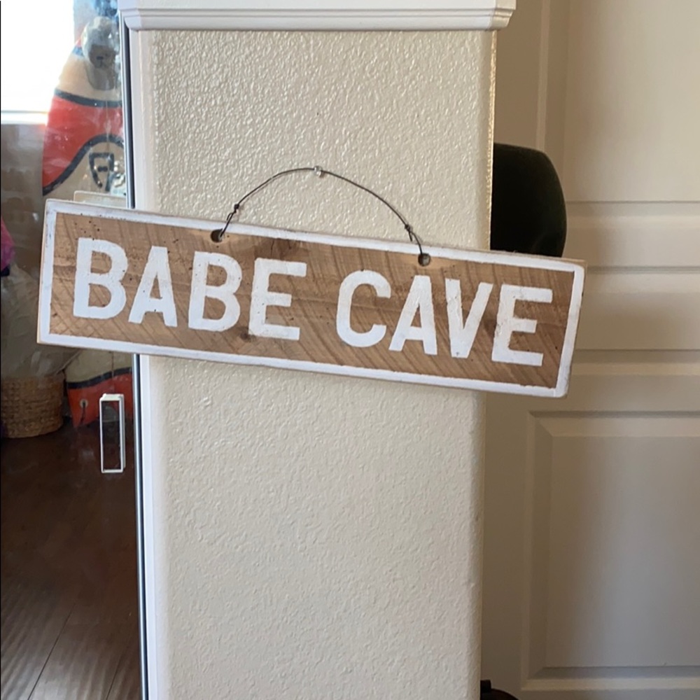BABECAVE WOOD SIGN